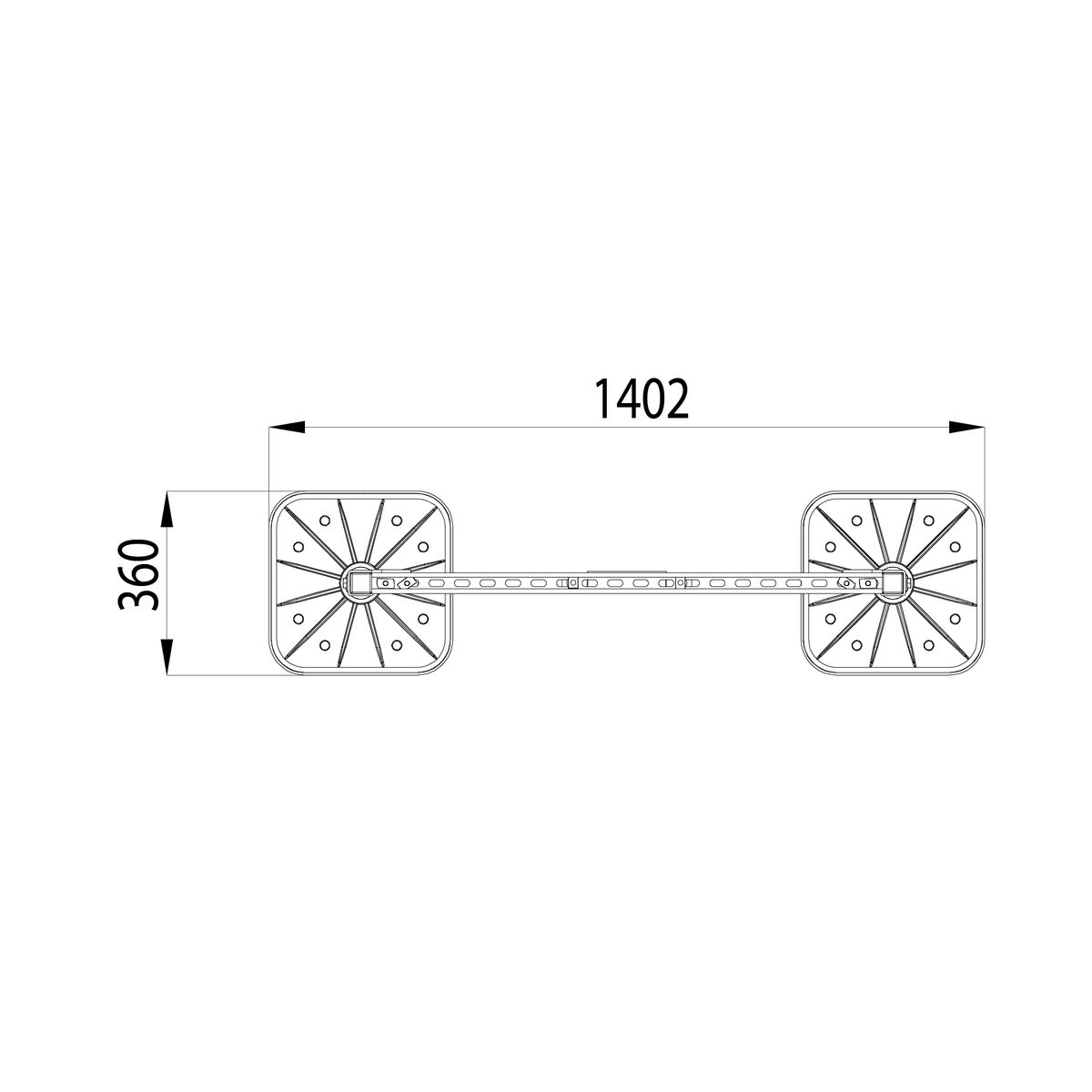 Опорная конструкция KM-TR-F-SSfHP-DN150 HD TR0275