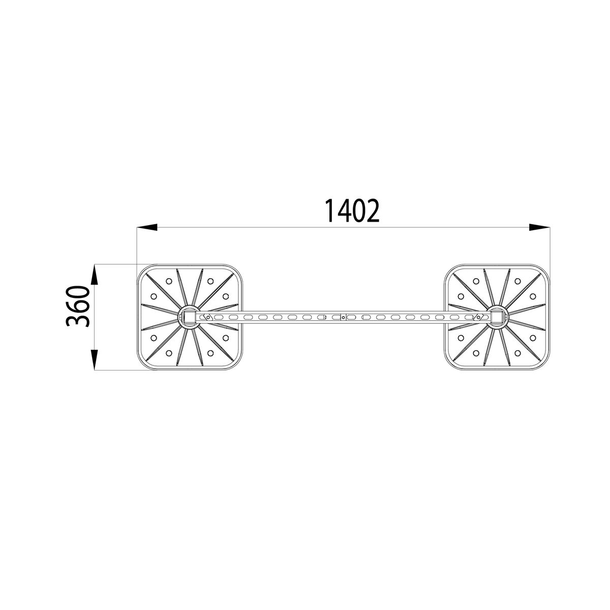 Опорная конструкция KM-TR-F-SSfHCAD-D80 TR0069