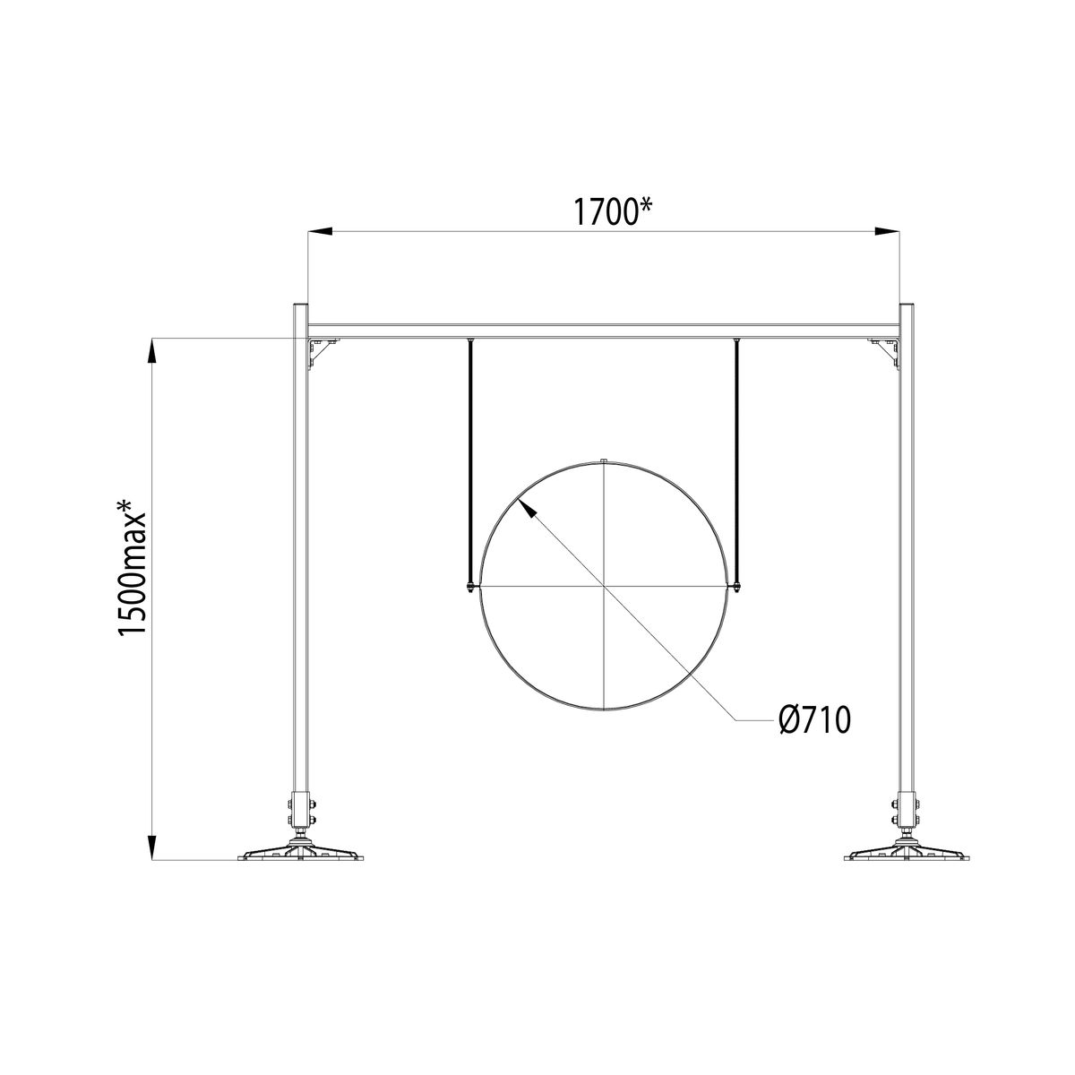 Опорная конструкция KM-TR-F-SSfHCAD-D710 HD TR0273