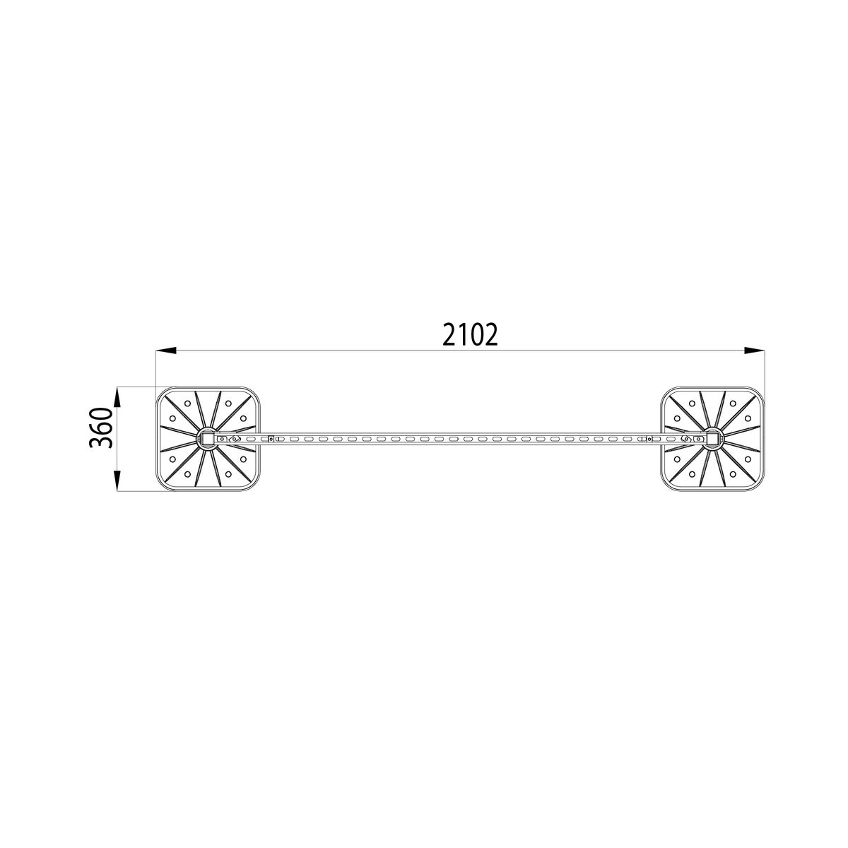 Опорная конструкция KM-TR-F-SSfHCAD-D1250 HD TR0274