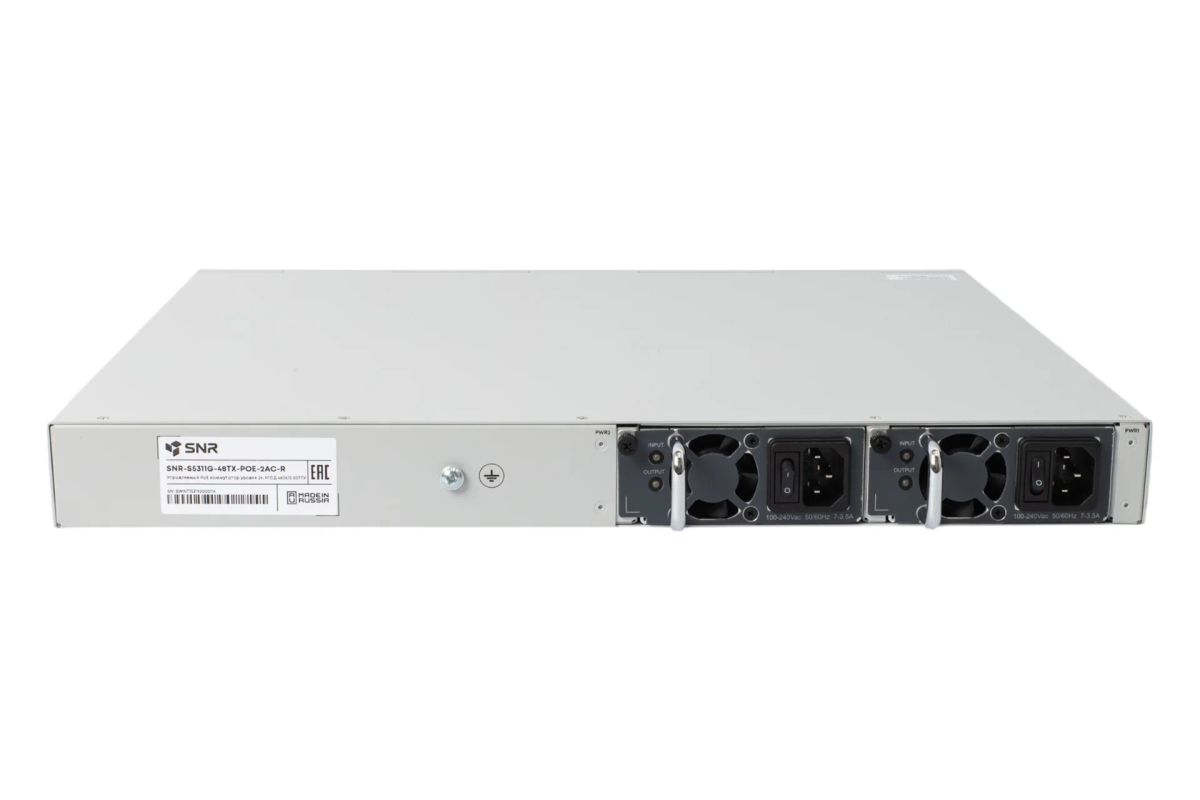 Коммутатор  SNR-S5311G-48TX-POE-2AC-R