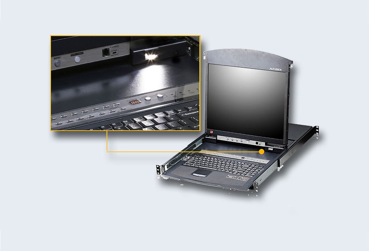 Переключатель KVM  ATEN KL1516AM-AXA-RG