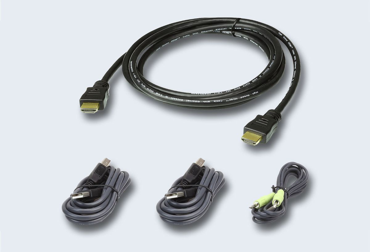 Патч-корд мультимедийный  ATEN 2L-7D02UHX4