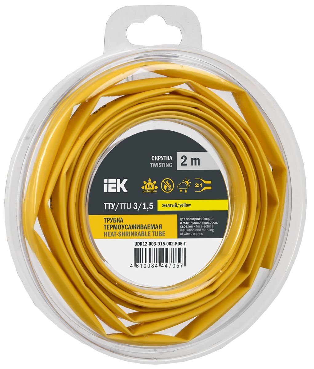 Трубка термоусадочная  UDR12-003-D15-002-K05-T