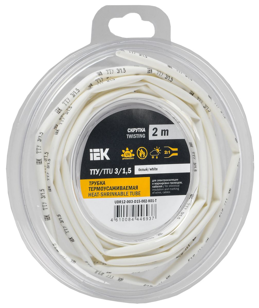 Трубка термоусадочная  UDR12-003-D15-002-K01-T