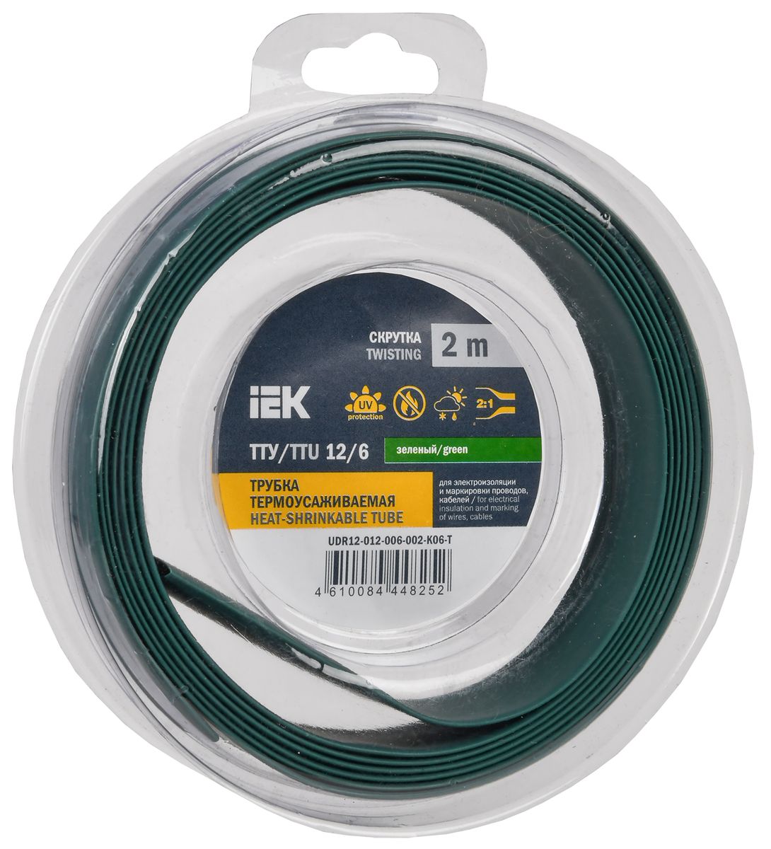 Трубка термоусадочная  UDR12-012-006-002-K06-T