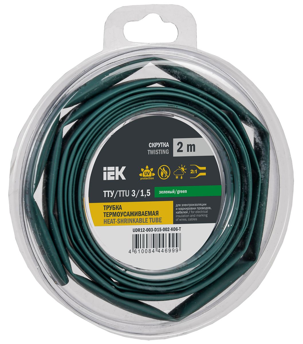 Трубка термоусадочная  UDR12-003-D15-002-K06-T