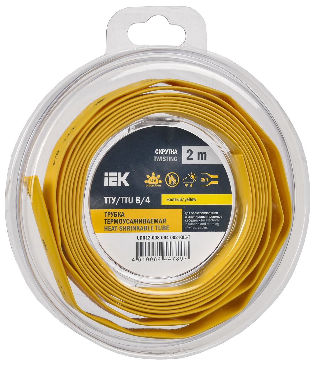 Трубка термоусадочная  UDR12-008-004-002-K05-T
