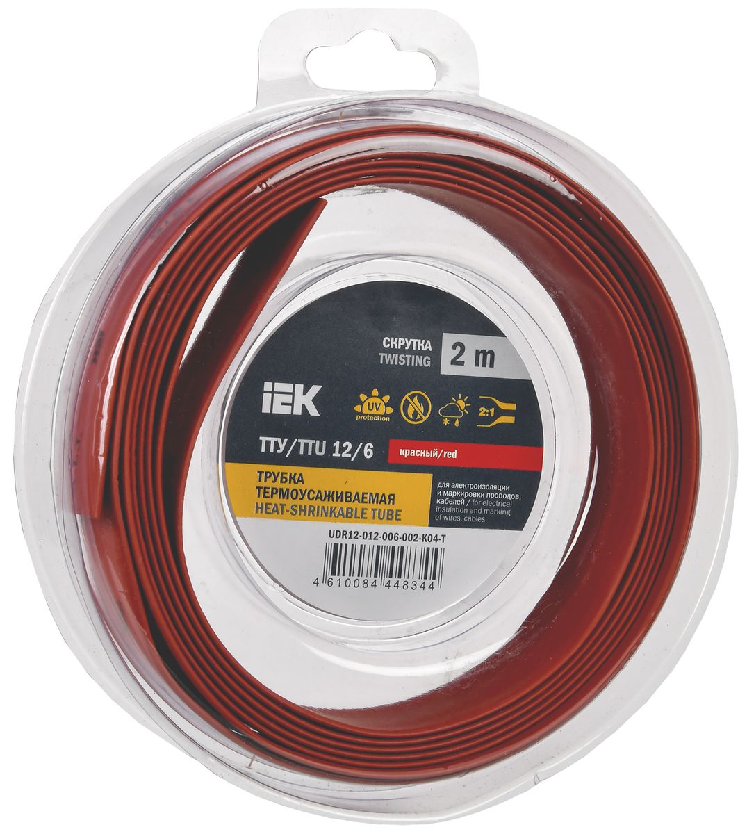 Трубка термоусадочная  UDR12-012-006-002-K04-T