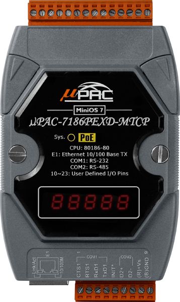 Контроллер логический uPAC-7186PEXD-MTCP-G CR 