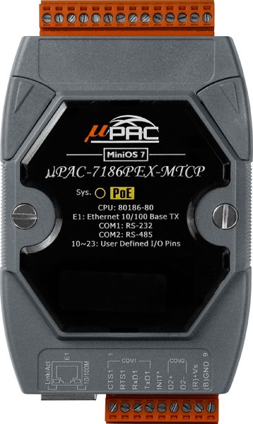 Контроллер логический uPAC-7186PEX-MTCP-G CR 