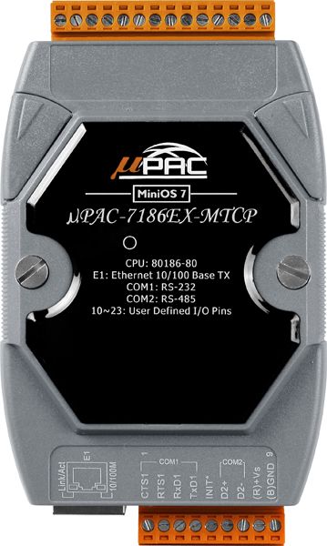 Контроллер логический uPAC-7186EX-MTCP CR 