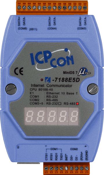 Преобразователь сигнала I-7188E5D-485 CR 
