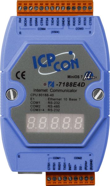 Преобразователь сигнала I-7188E4D CR 