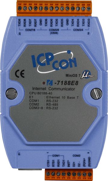 Преобразователь сигнала I-7188E8 CR 