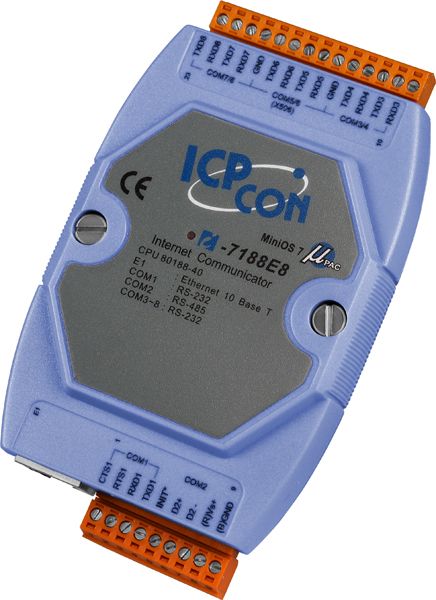 Преобразователь сигнала I-7188E8 CR 