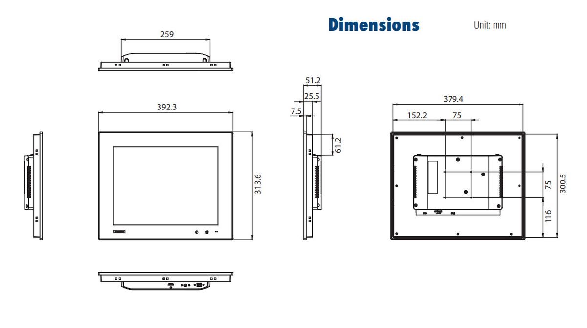 Монитор FPM-1150G-RHAE 