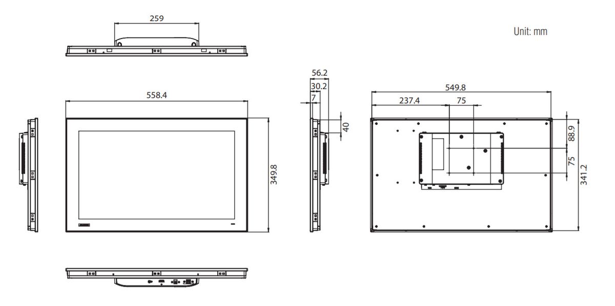 Монитор FPM-221W-P4AE 