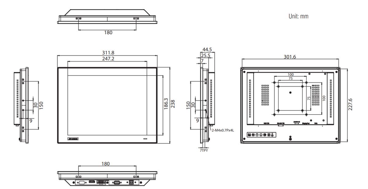 Монитор FPM-7121T-R3AE 