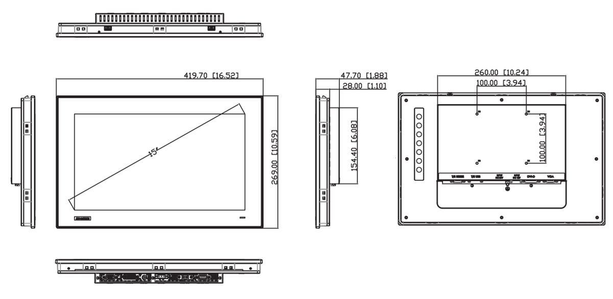 Монитор FPM-7151W-P3AE 