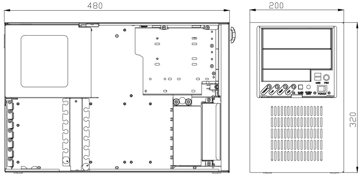 Корпус серверный IPC-7220-00C 