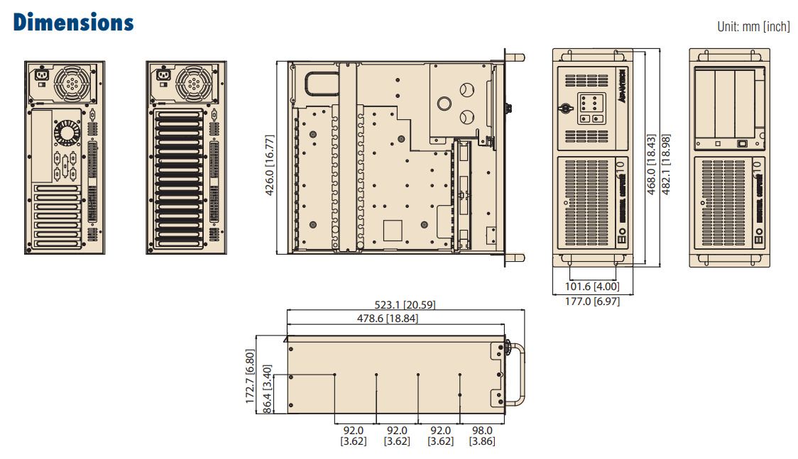 Корпус серверный IPC-610BP-00HD-SEA 