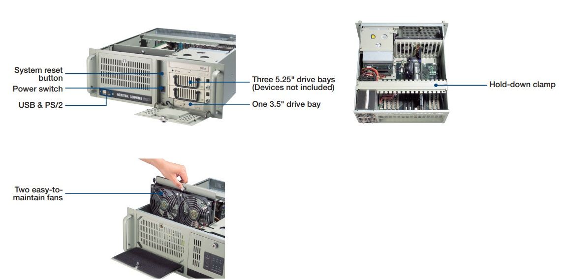Корпус серверный IPC-610BP-00HD 