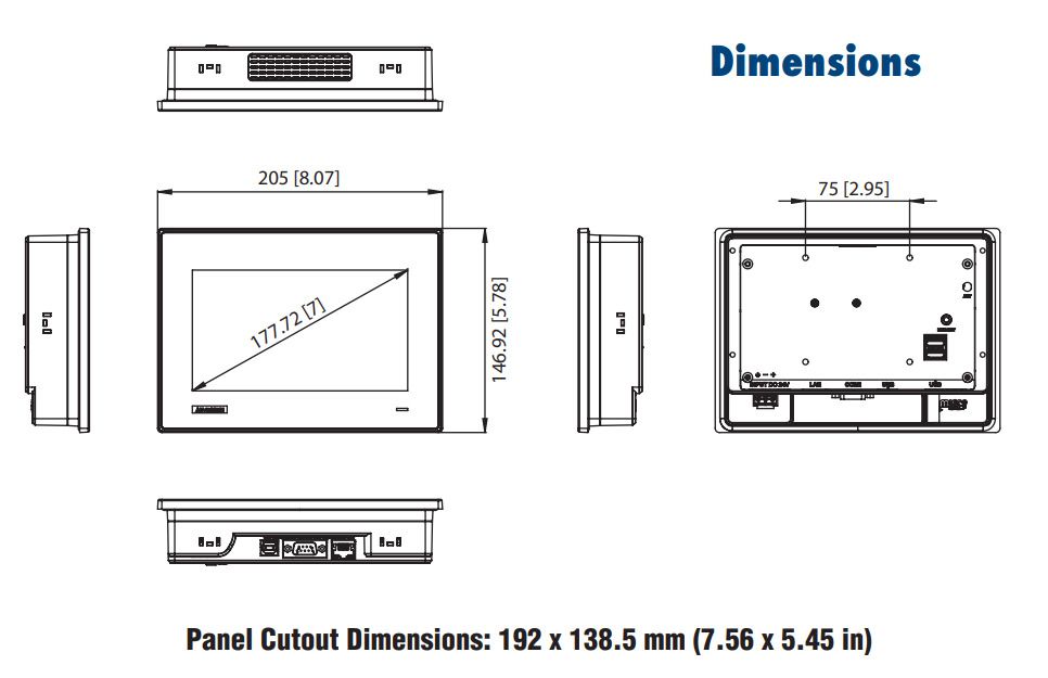 Компьютер панельный TPC-71W-N10PA 