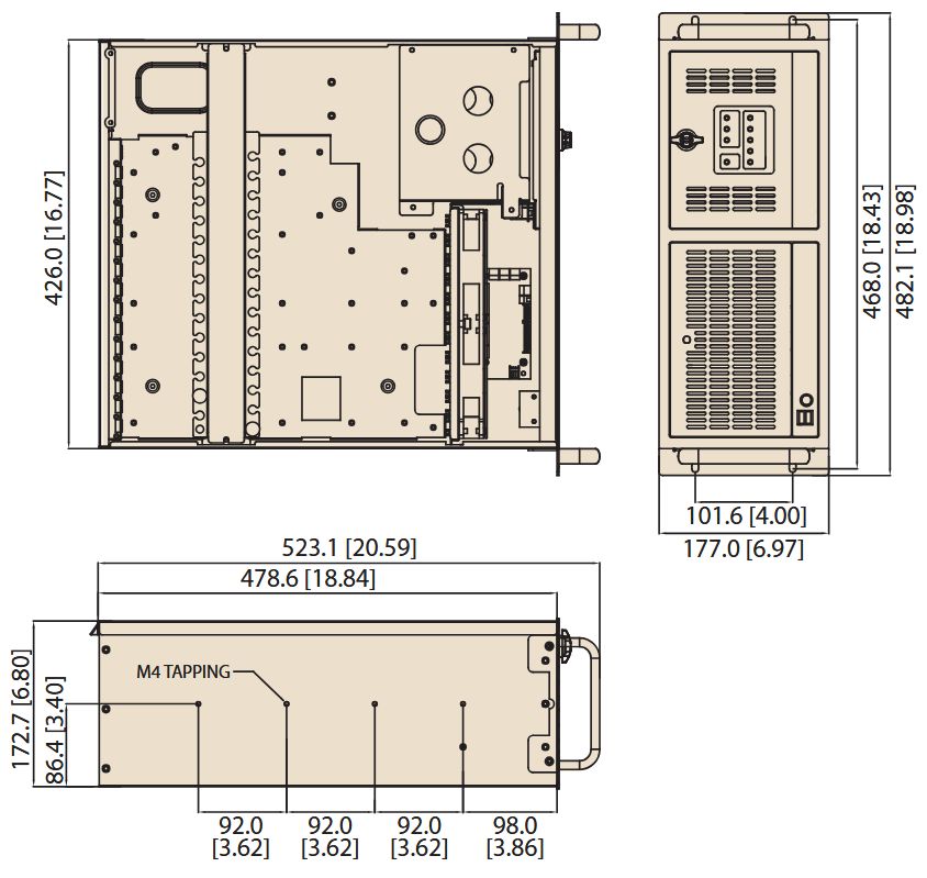 Корпус серверный ACP-4000MB-00F 