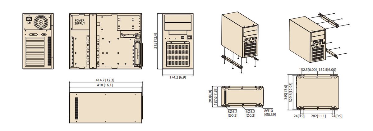Корпус серверный IPC-6608BP-00D 
