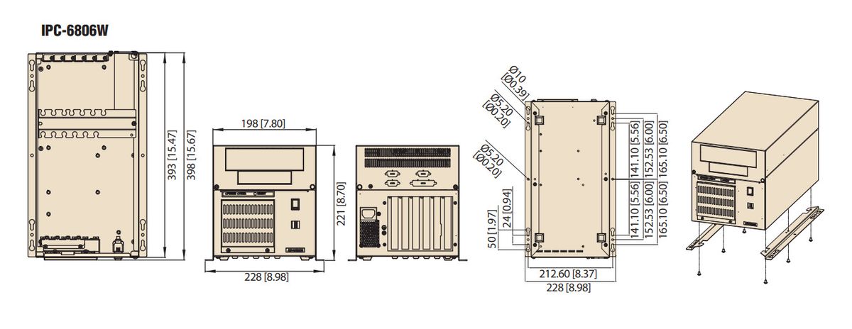 Корпус серверный IPC-6806W-35F 