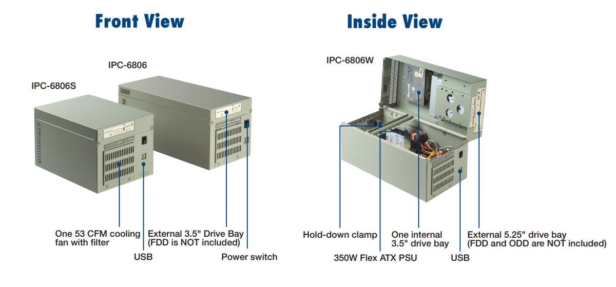 Корпус серверный IPC-6806W-35F 