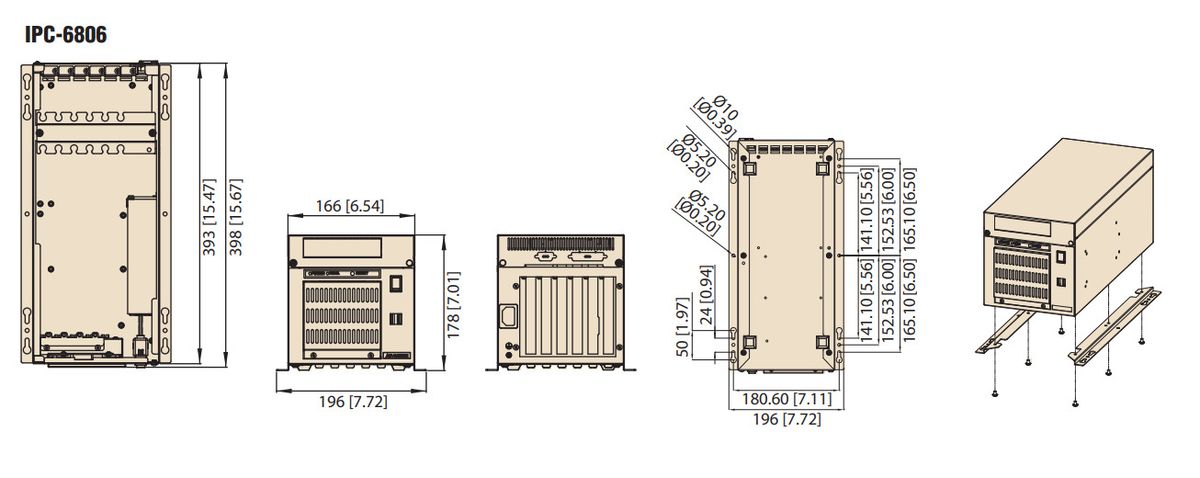 Корпус серверный IPC-6806-25F 