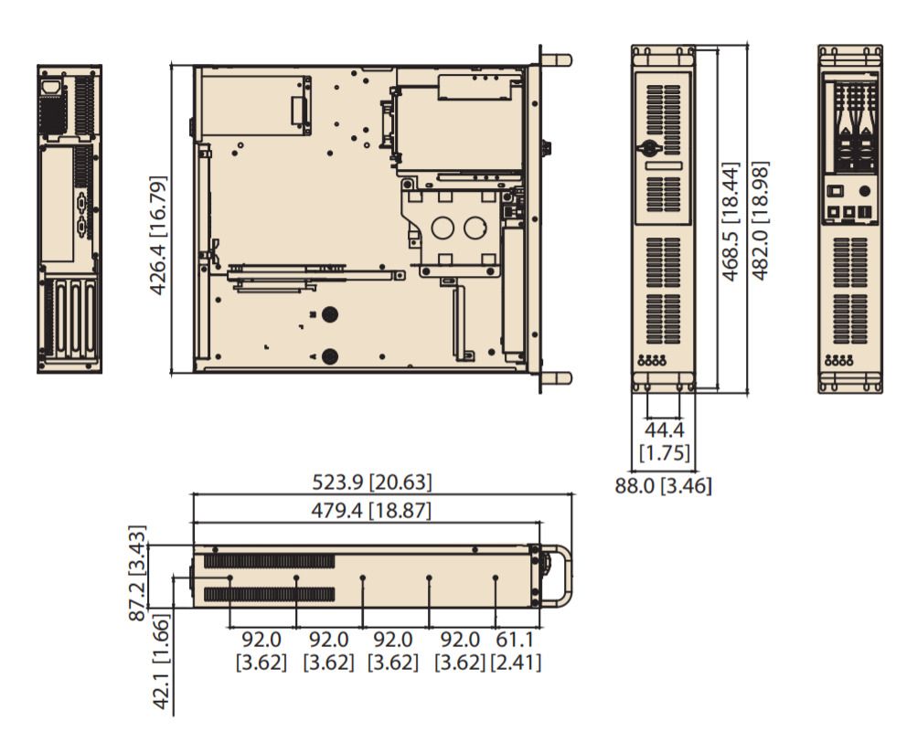 Корпус серверный ACP-2320MB-35D 