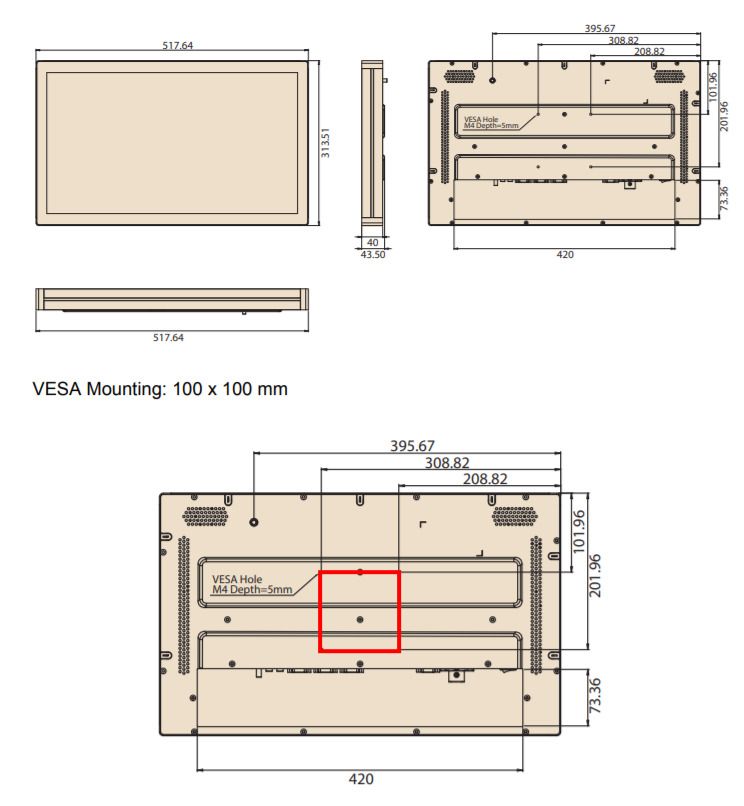 Компьютер панельный UTC-520D-GE 