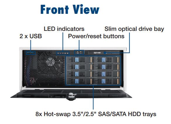 Корпус серверный HPC-7484-12ZX 
