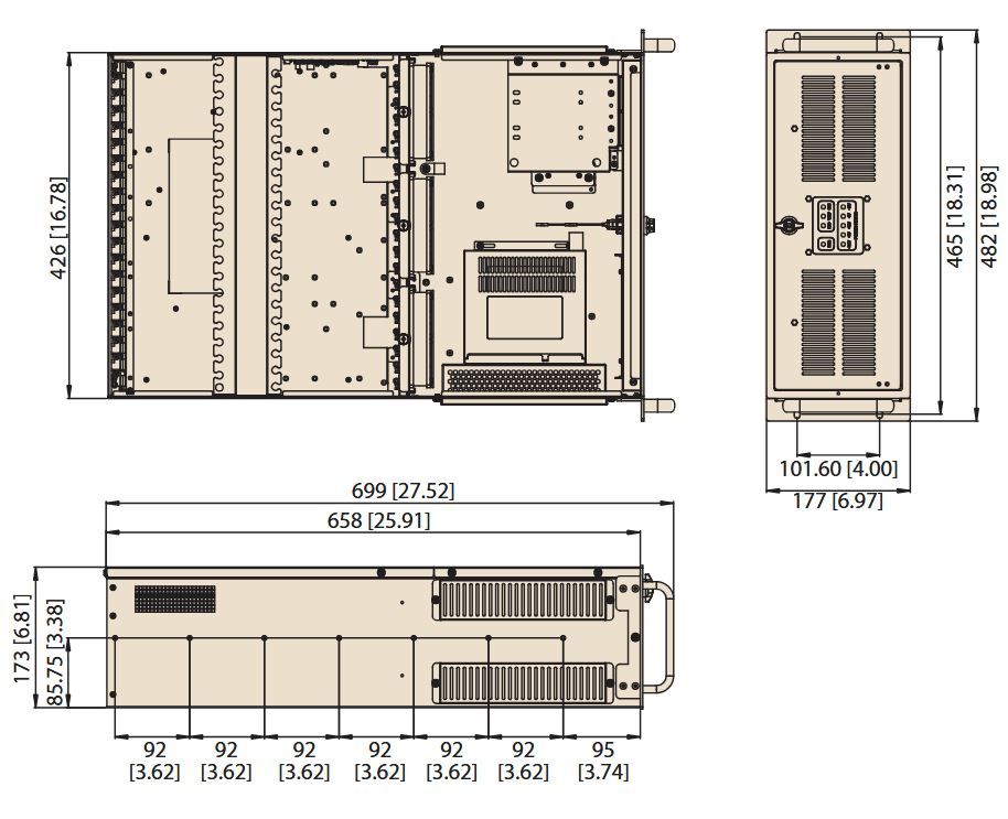 Корпус серверный IPC-623BP-1KZC 