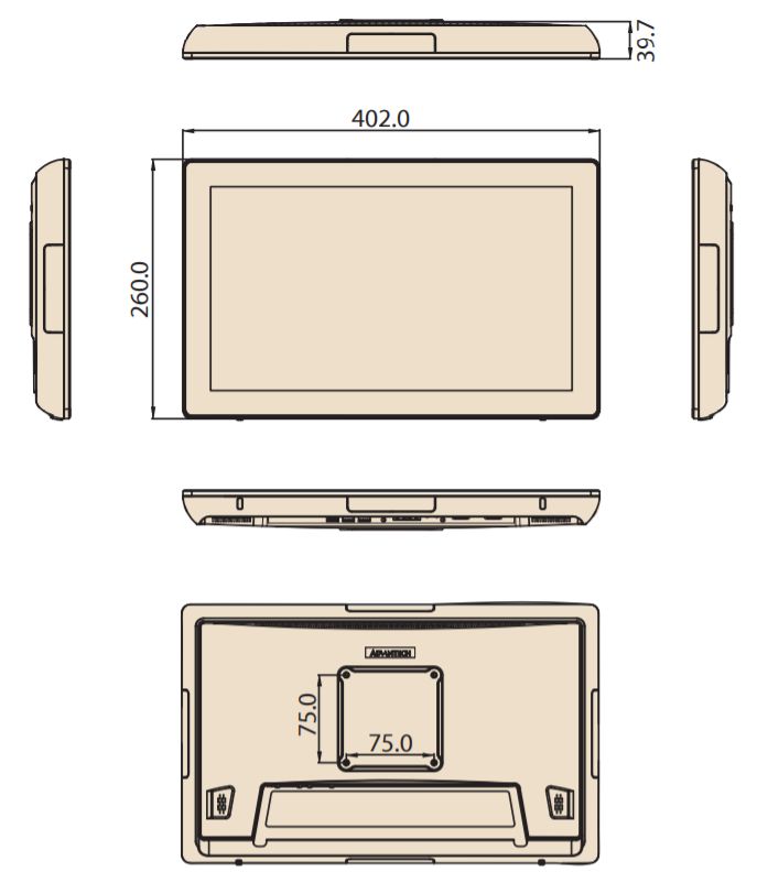 Компьютер панельный UTC-315DR-ATW0E 