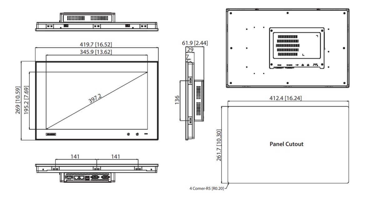 Компьютер панельный TPC-1551WP-E3AE 