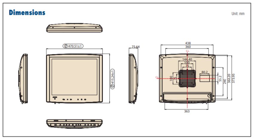 Компьютер панельный POC-S199-B11D-ACE 