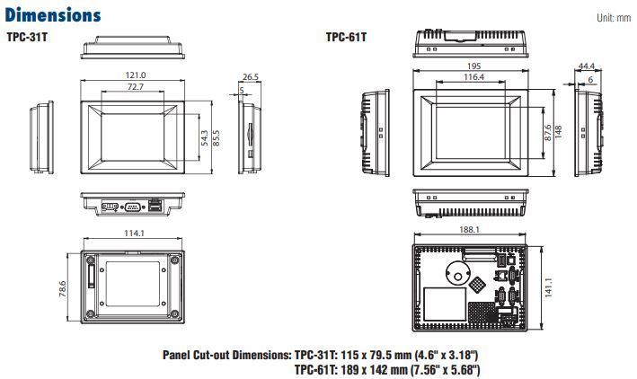 Компьютер панельный TPC-31T-E3AE 