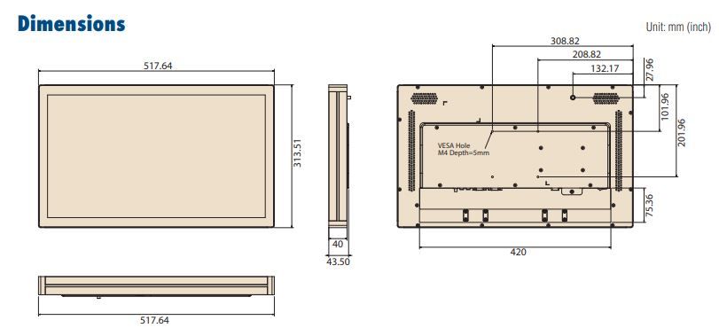 Компьютер панельный UTC-520B-GE 