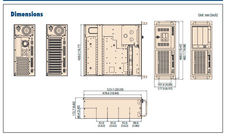 Корпус серверный IPC-610BP-00XHE-SEA 