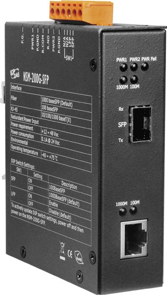 Медиаконвертер NSM-200G-SFP 