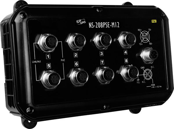 Коммутатор NS-208PSE-M12-IP67 