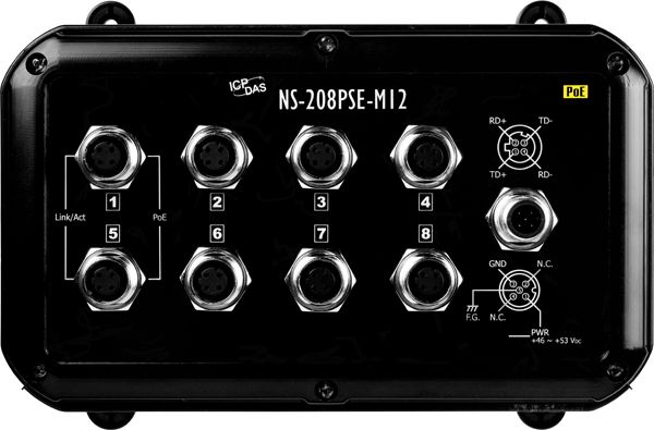 Коммутатор NS-208PSE-M12-IP67 