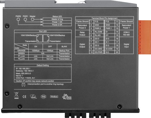 Коммутатор MSM-508FC-T CR 