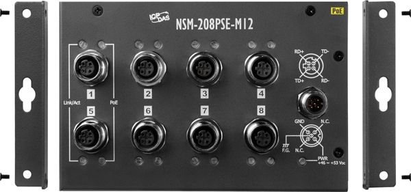Коммутатор NSM-208PSE-M12 