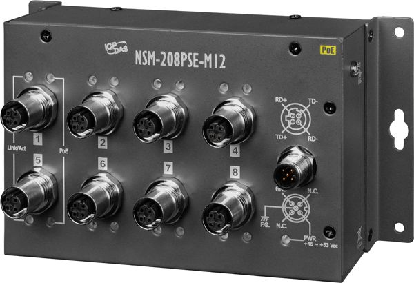 Коммутатор NSM-208PSE-M12 