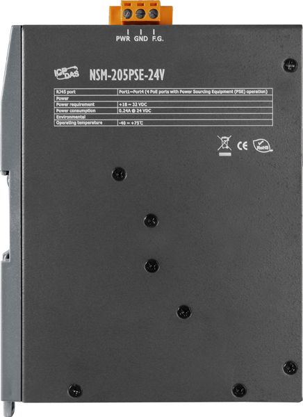 Коммутатор NSM-205PSE-24V CR 